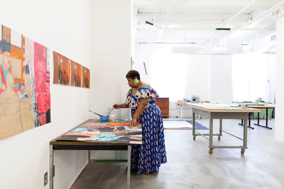 Glyneisha Johnson, Bemis Center for Contemporary Arts, Photo by Colin Conces