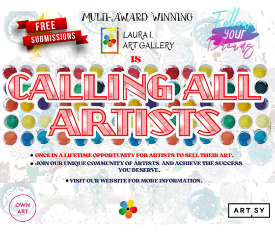 Artist Opportunity from Laura I. Art Gallery CIC