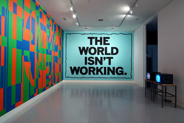 Mark Titchner Cafe Gallery 2014, photo Miyako Narita