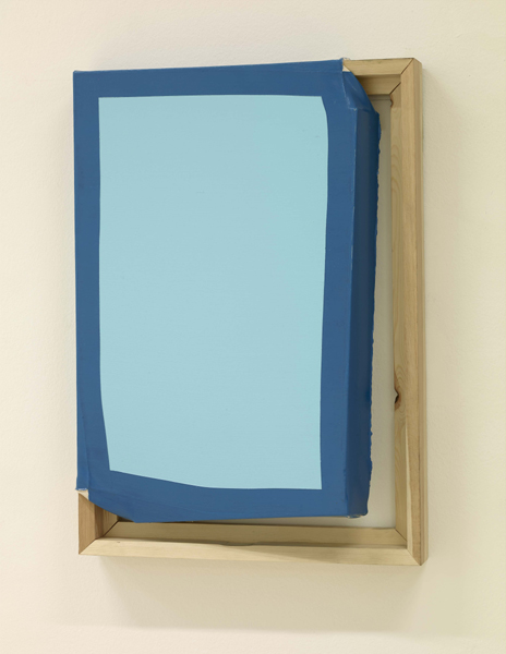 Ángela de la Cruz, Tight (Light blue / Turquoise), 2014