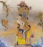 Between The Falling in Love Parts 2013 70"x60" 