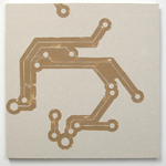 circuit - carved sheetrock, 2006