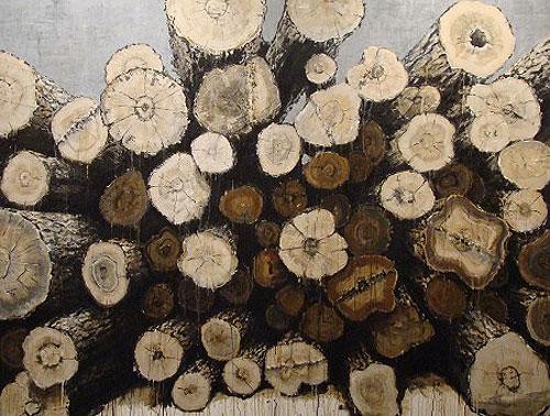 For Mantegna, 2006 <br/>Oil on Canvas<br/>78.0" h X 104.0" w<br/>