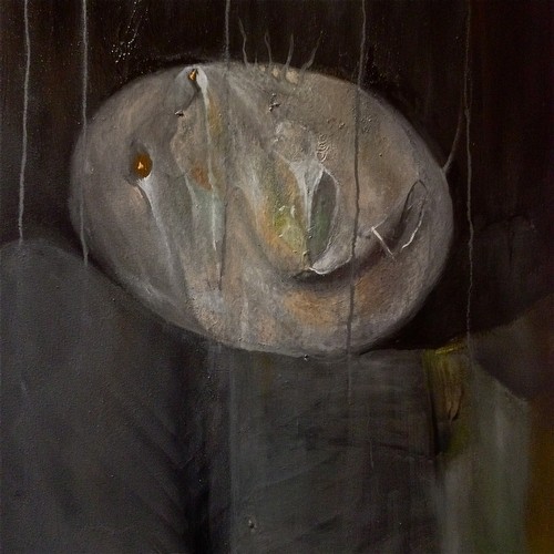 Ink and oil on linen<br/>17 x 21 in, 45 x 55 cm<br/>You, 2016<br/>